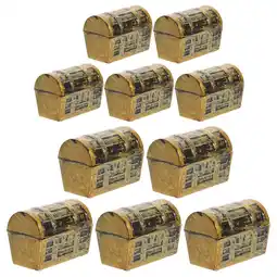 Walmart 10pcs Pirate Treasure Chest Storage Boxes for Kids Pretend Play Halloween Party offer