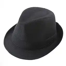 Walmart Children Fedora Hats Gentleman Kids Dancing Performance Hat for Head Girth of 56-58cm (Black) offer