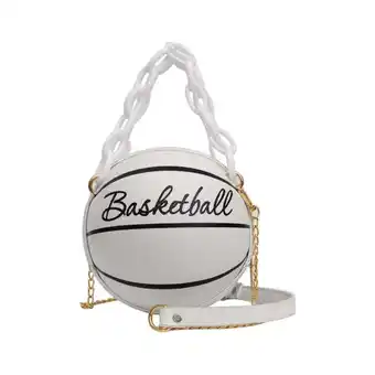 Walmart TAIAOJING Handbags for Women Shoulder Bag Chain Basketball Shaped Purse Round Body Handbag offer