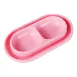 Walmart Cat Bowls for Food and Water Easy to Clean Ants Away Outside Pet Double Bowl Large Pink offer