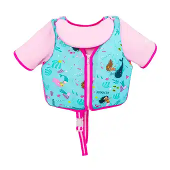 Walmart SwimSchool Swim Training Vest with Collar for Children, Pink Mermaid, M-L, Ages 4-6, Unisex offer