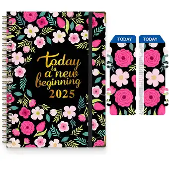 Walmart Notebook *1 2025 English Notebook Notebook A5 Coil Diary 365 Day Work Schedule English Plan Book offer