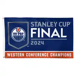 Walmart WinCraft Edmonton Oilers 2024 Western Conference Champions 3' x 5' Single-Sided Deluxe Flag offer