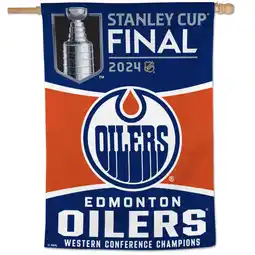 Walmart WinCraft Edmonton Oilers 2024 Western Conference Champions 28 x 40 Single-Sided Vertical Banner offer