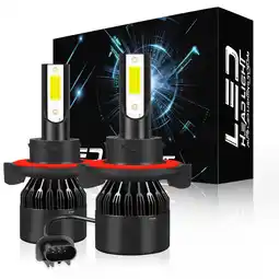 Walmart Fit for Nissan Sentra 2004-2012 - 2PC 9008/H13 LED Headlight Bulbs High / Low Beam offer