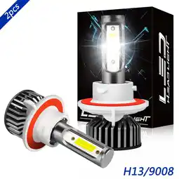 Walmart For Dodge Dakota 2005 2006 2007 2008 2009 LED Headlight Bulbs H13/9008 High Low Beam White 6000K offer