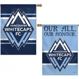 Walmart WinCraft Vancouver Whitecaps FC 28 x 40 Double-Sided Vertical Flag offer