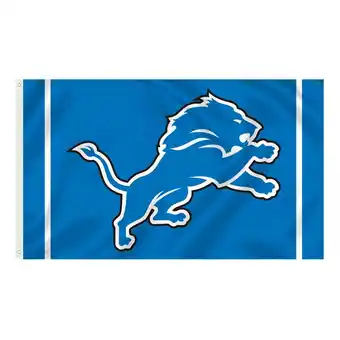 Walmart Blue Detroit_Lion Flag, White Blue Stripes, Football Fans Gifts Banner with 2 Grommets offer