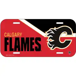 Walmart WinCraft Calgary Flames Team Plastic License Plate offer