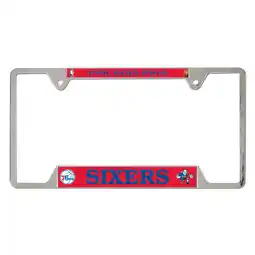 Walmart WinCraft Philadelphia 76ers Chrome Plated Metal License Plate Frame offer