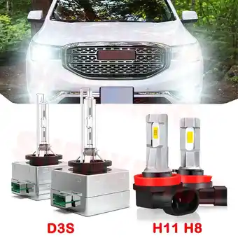 Walmart D3S HID Headlight Bulbs for GMC Acadia 2013 2014 2015 2016 2017 2018 2019 H11 H8 Led Fog Lights 4pcs offer