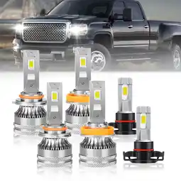 Walmart FZPJJNB For GMC Sierra 2500 3500 HD 2007-2014 LED Headlight Bulb High Low Beam Fog Light White V15QC offer