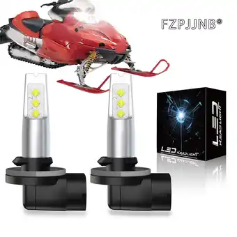 Walmart FZPJJNB 2X 881 LED Headlight for 2003-2006 Arctic Cat F7 Firecat 700 Snowmobiles Bulbs,C13 offer