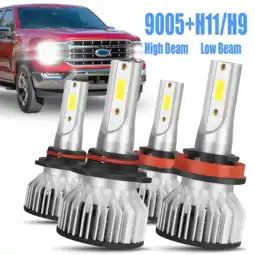 Walmart OBNDVU LED Headlight Bulbs High Low Beam White for 2015-2019 Ford F-150 2016 2017 2018 offer