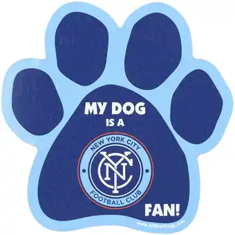 Walmart New York City FC Paw Car Magnet offer