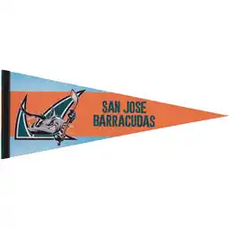 Walmart WinCraft San Jose Barracuda 12 x 30 Team Logo Premium Pennant offer