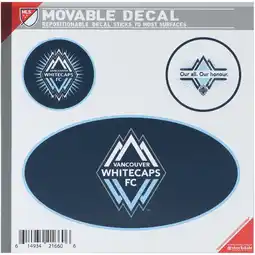 Walmart Vancouver Whitecaps FC 3-Pack Oval Team Decals offer