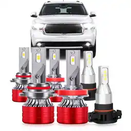 Walmart FZPJJNB For Dodge Durango 2011-2013 LED Headlights Bulbs High Low Beam Fog Light White F5HQC offer