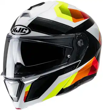 Walmart HJC i90 Lark Motorcycle Helmet Hi-Vis/Gray LG offer