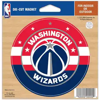 Walmart WinCraft Washington Wizards 5'' x 6'' Die Cut Magnet offer