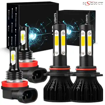 Walmart NSDXCT for Toyota RAV4 2016 2017 2018 6000K 9012/HIR2 LED Headlights H11/H16 Fog Light Bulbs offer