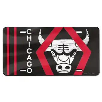 Walmart WinCraft Chicago Bulls 2023/24 City Edition Laser Cut Acrylic License Plate offer