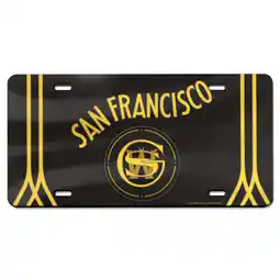 Walmart WinCraft Golden State Warriors 2023/24 City Edition Laser Cut Acrylic License Plate offer