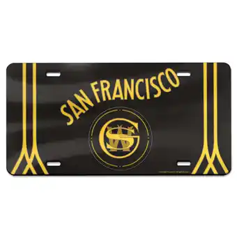 Walmart WinCraft Golden State Warriors 2023/24 City Edition Laser Cut Acrylic License Plate offer