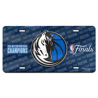 Walmart WinCraft Dallas Mavericks 2024 Western Conference Champions Laser Cut License Plate offer