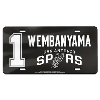 Walmart WinCraft Victor Wembanyama San Antonio Spurs Laser Cut Acrylic License Plate offer