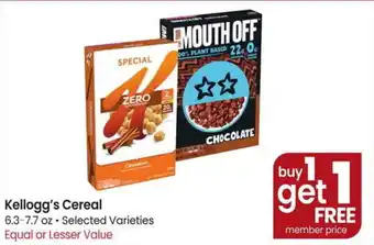 Albertsons Kellogg's Cereal offer