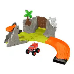 Walmart Fisher-Price Blaze and the Monster Machines Monster Truck Race Track Playset, Slam & Crash Blaze offer