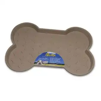 Walmart Loving Pets Bella Spill Proof Dog Mat, Non-Toxic & Anti-Skid, Gray offer