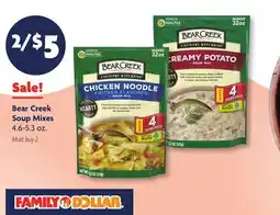 Family Dollar Bear Creek Soup Mixes offer