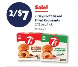 Family Dollar 7 Days Soft Baked Filled Croissants offer