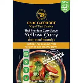 Walmart Blue Elephant Royal Thai Cuisine 300g Ready to Heat Yellow Curry Liquid Sauce offer