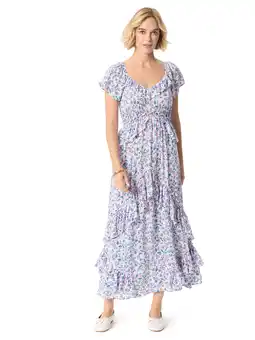 Walmart Jessica Simpson Women's Ember Maxi Ruffle Dress, Sizes XS-XL offer