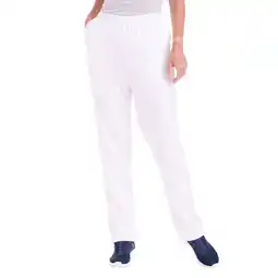 Walmart CATALOG CLASSICS Womens Casual Knit Pull on Pants for Women - White, 2X offer