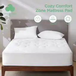 Walmart Cozy Comfort Mattress Pad Full Size with Soft Bedding offer