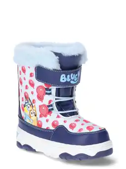 Walmart Bluey Toddler Kids Winter Boots with Faux Fur Trim offer