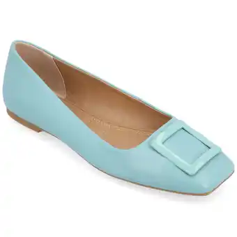 Walmart Journee Collection Womens Zimia Tru Comfort Foam Ballet Slip On Square Toe Flats offer