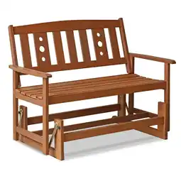 Walmart Furinno Tioman Wood Outdoor Glider Bench - Brown offer