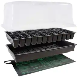 Walmart Jump Start CK64060 Germination Hot House with Heat Mat, Tray, Cell Insert & Dome offer