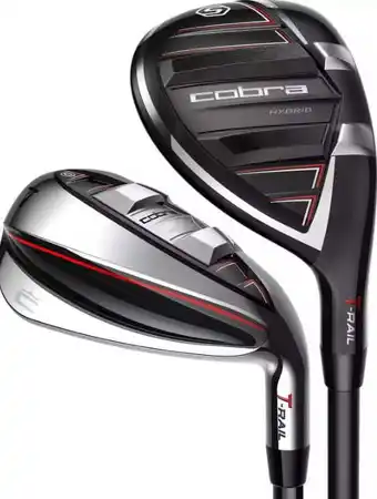 Walmart Left Handed Cobra T Rail 3 Combo 4-PW Iron Set Regular Graphite offer