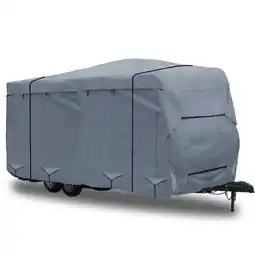 Walmart GEARFLAG Travel Trailer Cover Fits 17-19ft Reinforced Windproof Straps Anti-Uv Water-Resistance offer