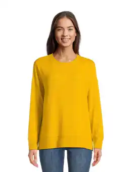 Walmart Time and Tru Women's Hacci Knit Pullover with Long-Sleeves, Single and 2-Pack, Sizes XS - XXL offer