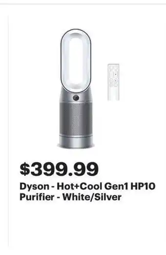 Best Buy Dyson - Hot+Cool Gen1 HP10 Purifier - White/Silver offer