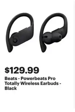 Best Buy Beats - Powerbeats Pro Totally Wireless Earbuds - Black offer
