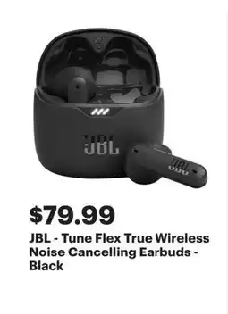 Best Buy JBL - Tune Flex True Wireless Noise Cancelling Earbuds - Black offer