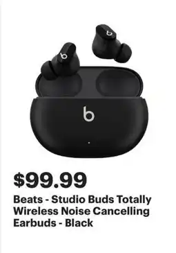 Best Buy Beats - Studio Buds Totally Wireless Noise Cancelling Earbuds - Black offer